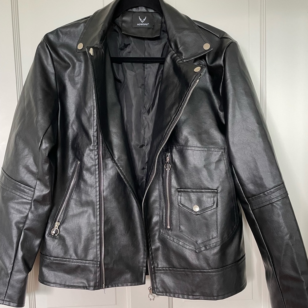 Women’s Moto Faux Leather Jacket